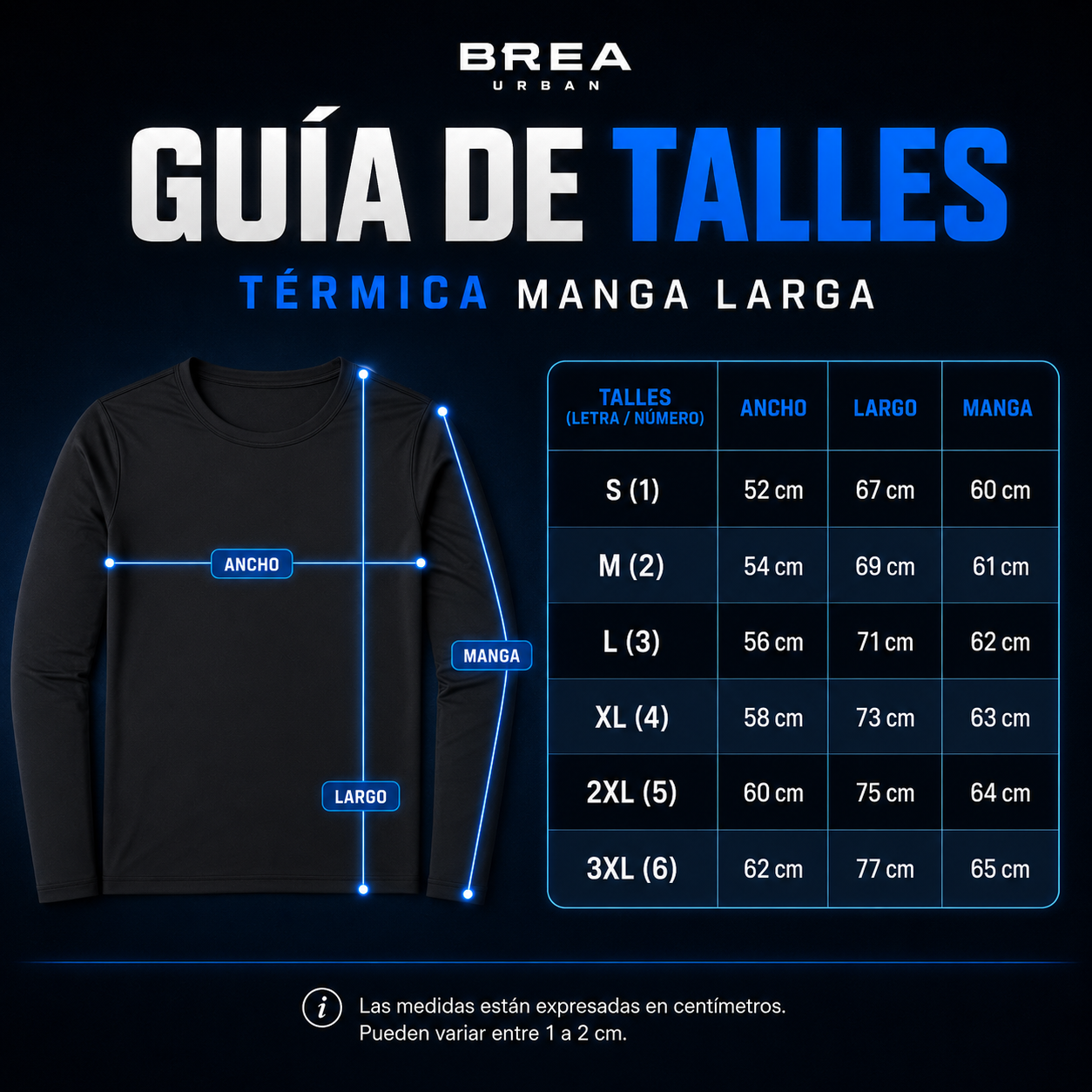 Gu&iacute;a de talles